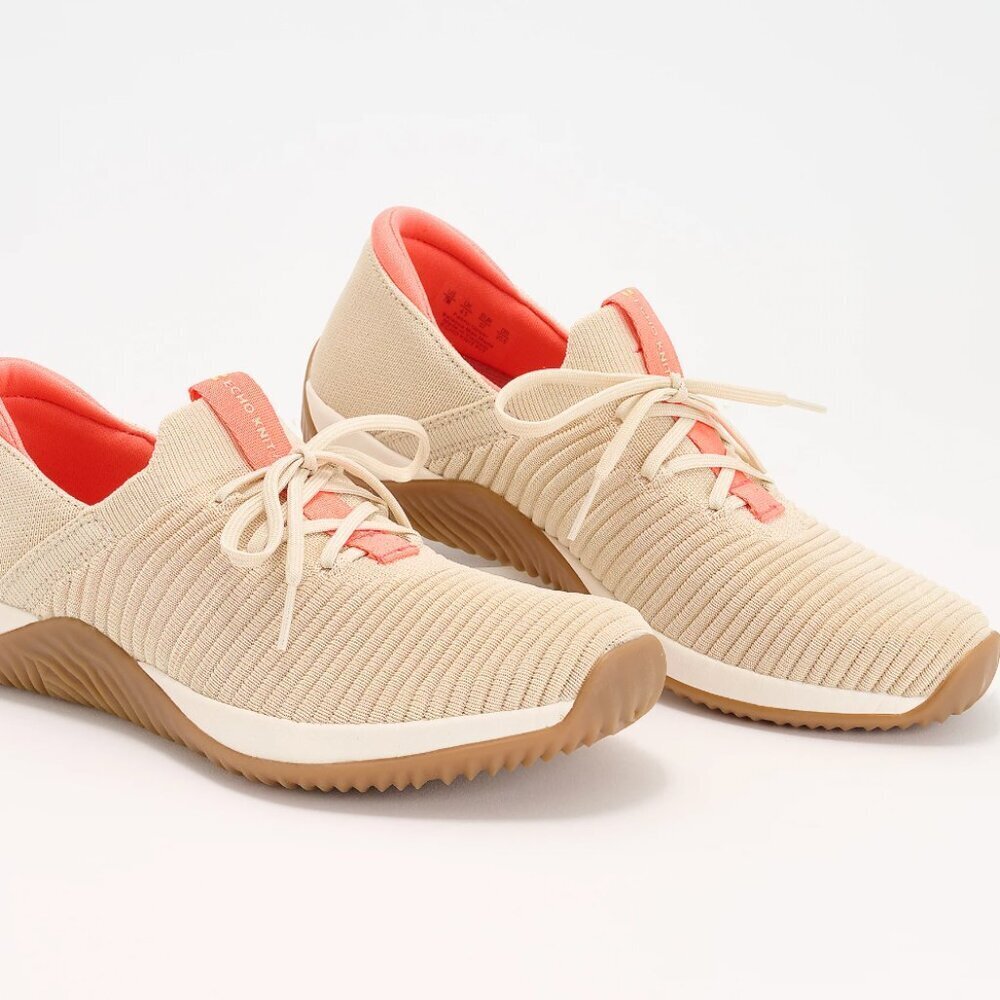 Ryka Knit Slip-On Sneakers with Laces - Echo Knit Fit (WIDE)